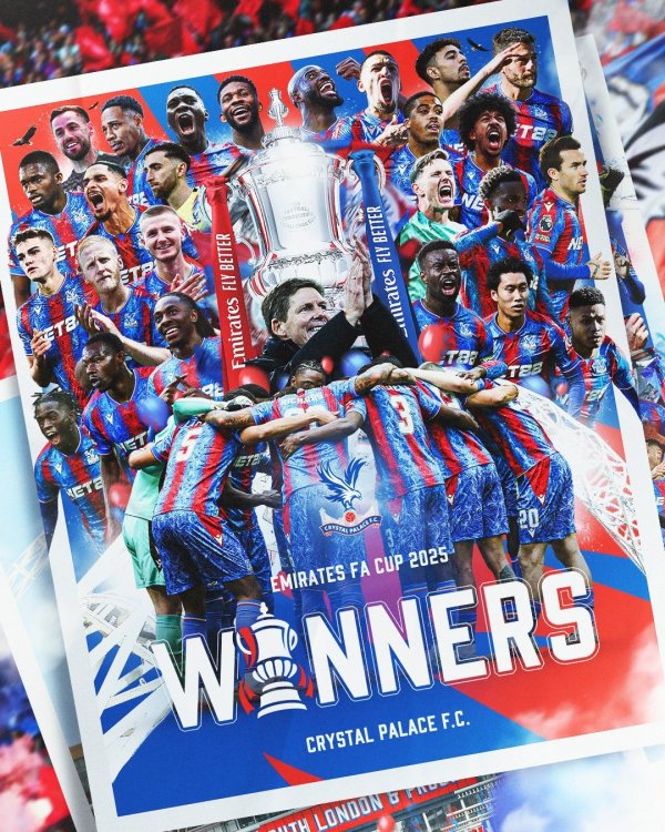 Crystal Palace social media won the championship again the morning of the second day: We won the FA Cup yesterday
