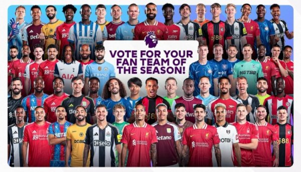 Premier League fans voted for the best team candidates in the season: Salah, Haaland, B Fee 26 Van Dijk is listed