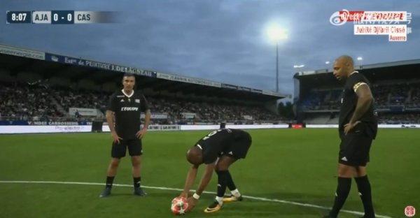 Henry scored a free kick in Cice s farewell match last night