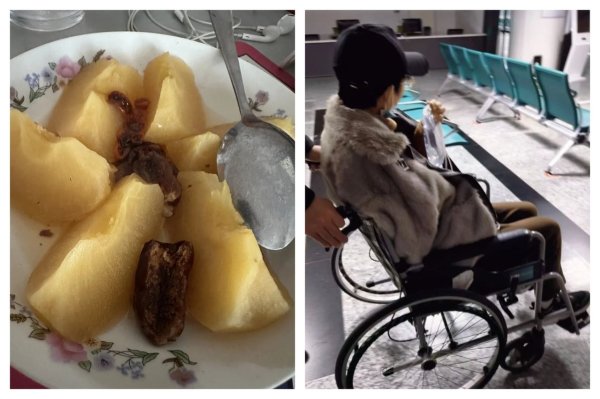 A man ate 2 steamed apples, 