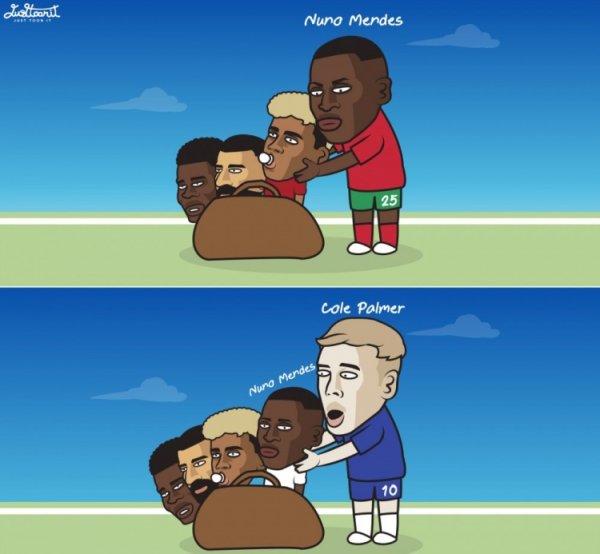 Today s interesting picture: Chelsea should not be too happy 🥶Palmer has been targeted by Nasser