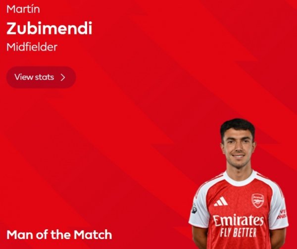 Scored twice! Premier League official: Suvimenti was elected Arsenal 3-0 Forest fans voted for the best