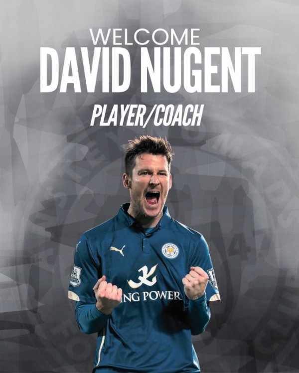 Official: Former Leicester City player Nugent joins the 8th division team as player-coach